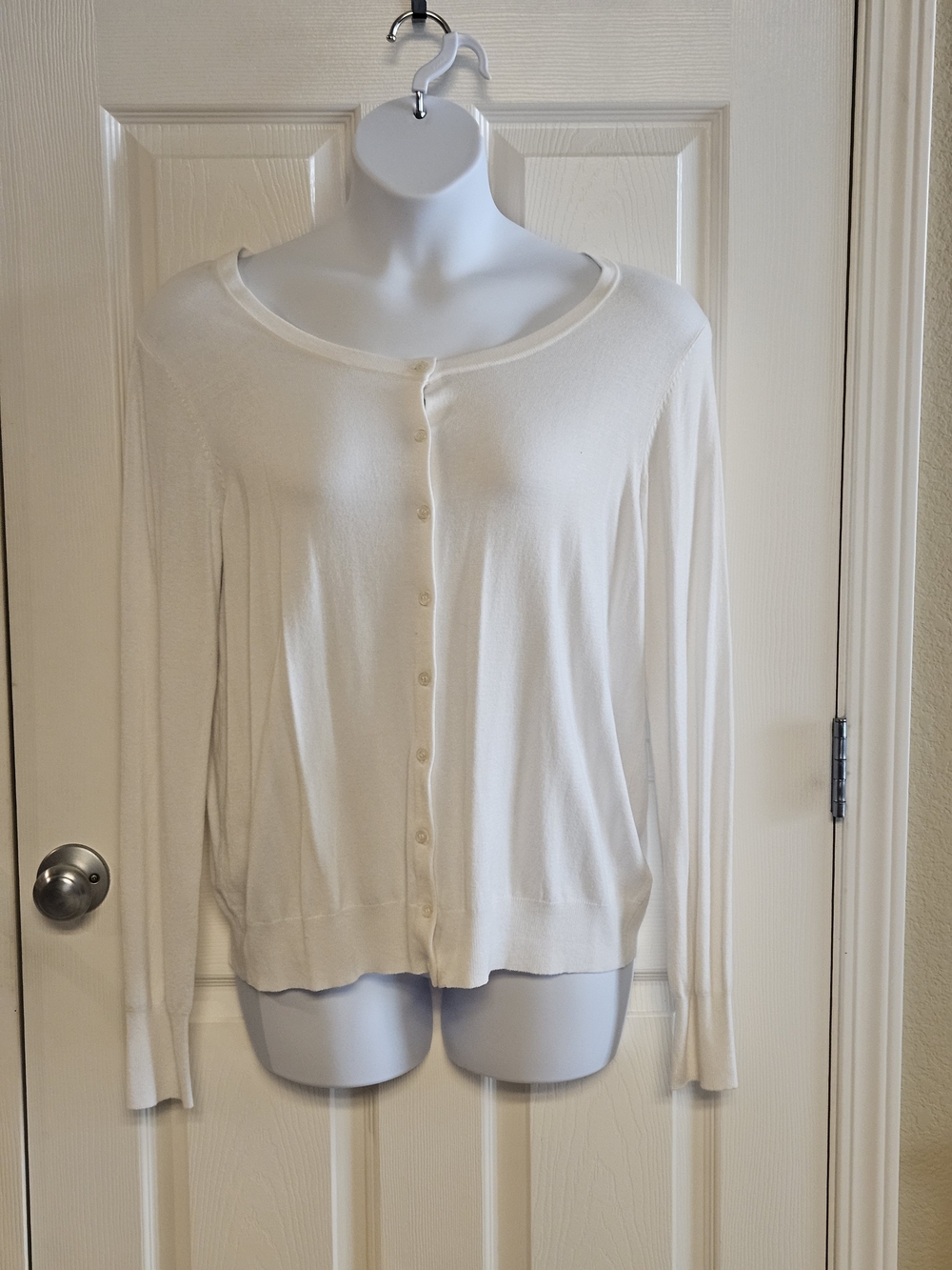 George - Ivory Button-Up Cardigan - 2XL